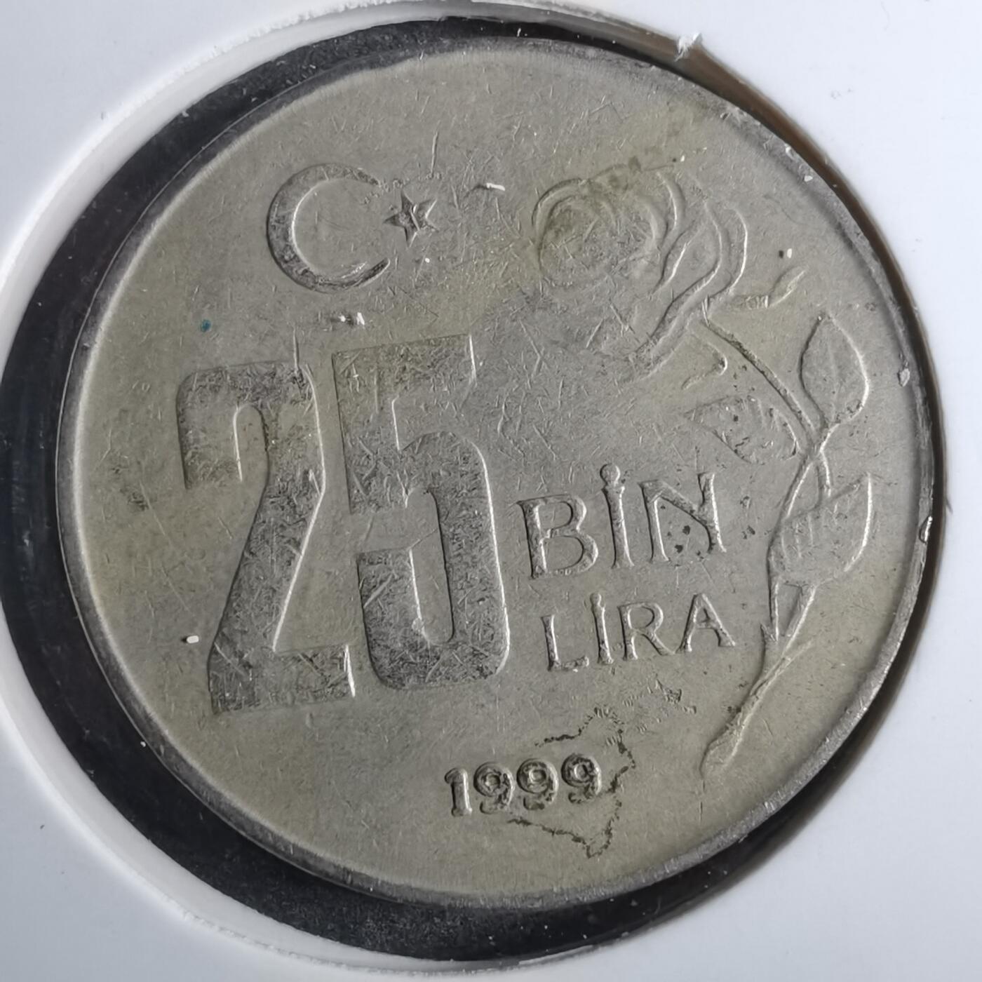 沼泽如烟--第844场 土耳其1999年2.5万里拉