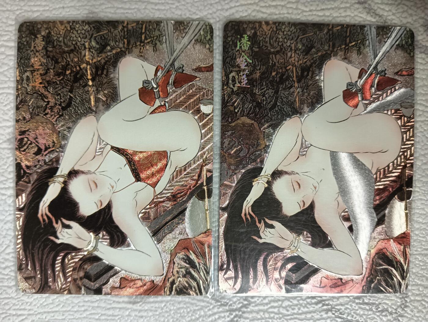 花开卡拍第39期（9月21号周日截拍，品控勿拍!!!拍品不寄存，运费5元，自制卡难免瑕疵，可能存在轻微撞角爆边等出厂瑕疵，品控介意勿拍！） 彫仙 解语花 潘金莲2张