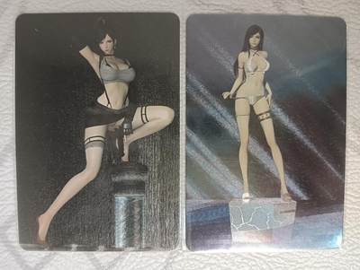 花开卡拍第39期（9月21号周日截拍，品控勿拍!!!拍品不寄存，运费5元，自制卡难免瑕疵，可能存在轻微撞角爆边等出厂瑕疵，品控介意勿拍！） - 宁缺卡牌 手办卡 蒂法2张 粗闪