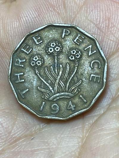 2025年第九十三场(总第一百一十九场）外国好品散币(免佣金) - 英国🇬🇧1941年3便士(乔治六世第一版)