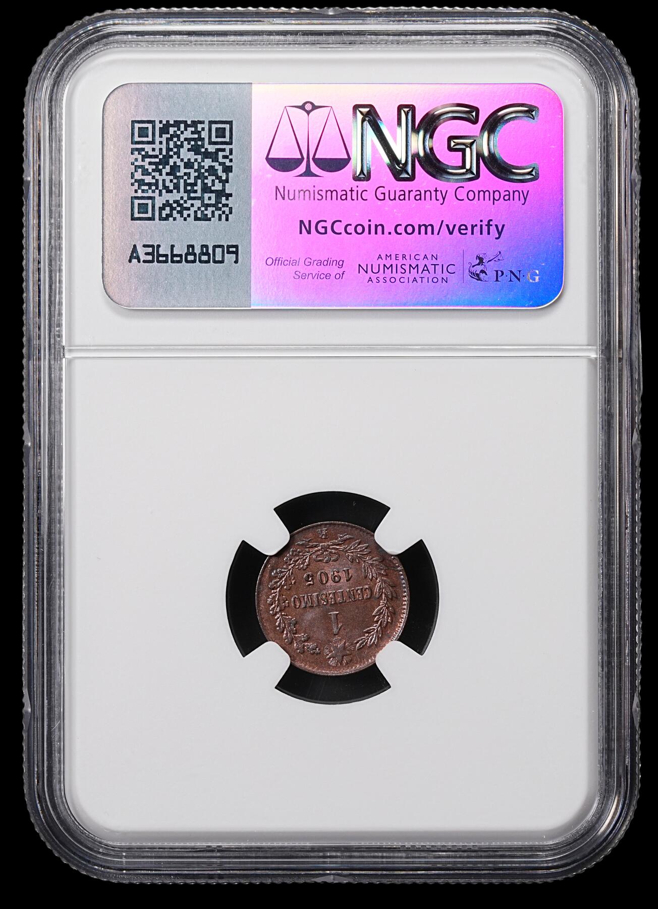 修遠堂世界钱币第八十五期 NGC MS64RB 1905年意大利1分铜币