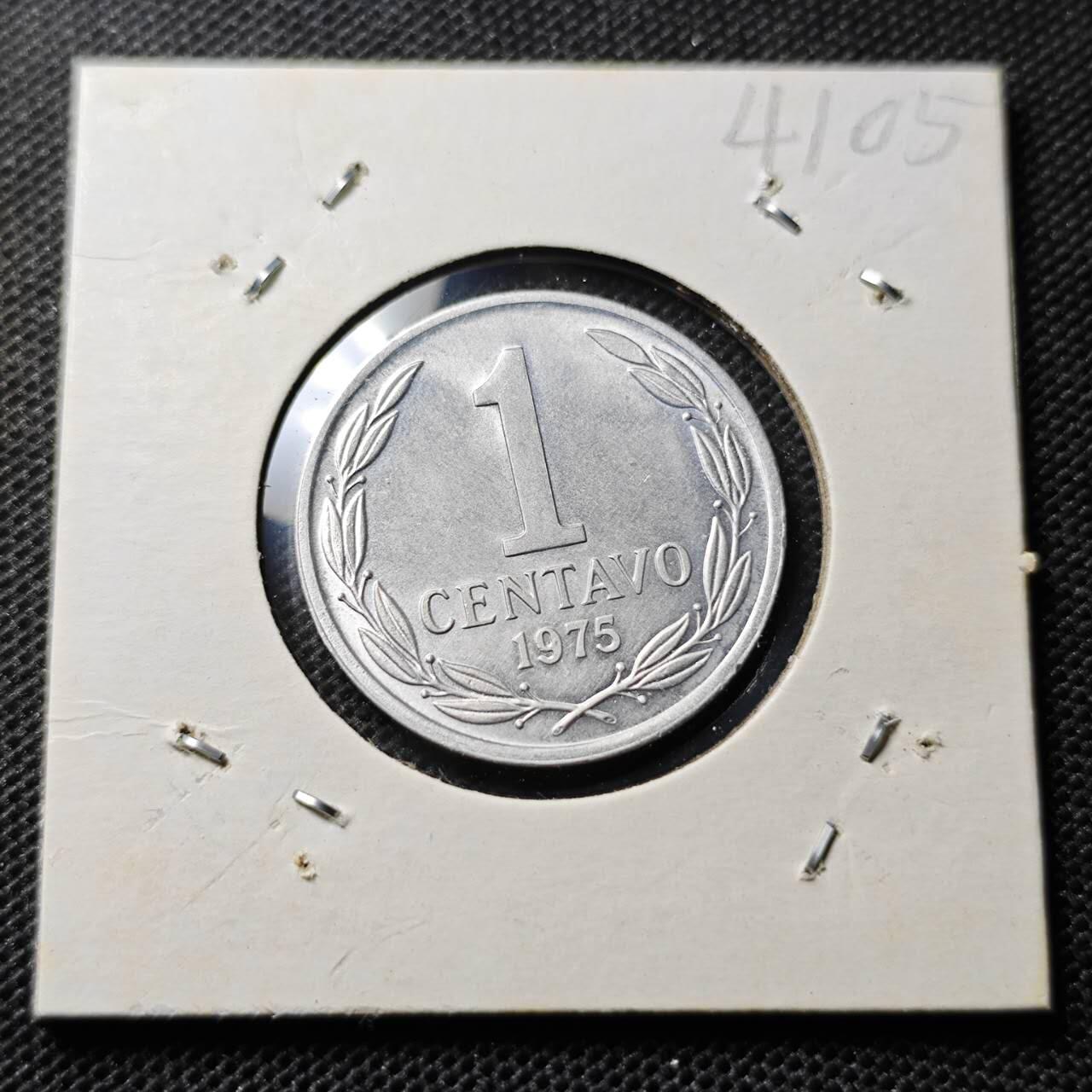 KK钱币收藏小铺 第341场 2月预留时间 周末发货 1975智利1分 好品 禿鹰