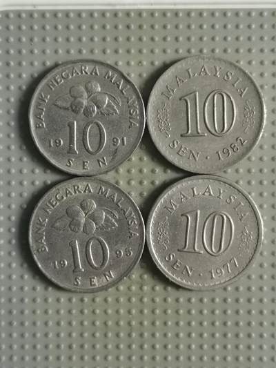 2025年第85场各国散币拍卖（总第85场） - 马来西亚10仙4枚