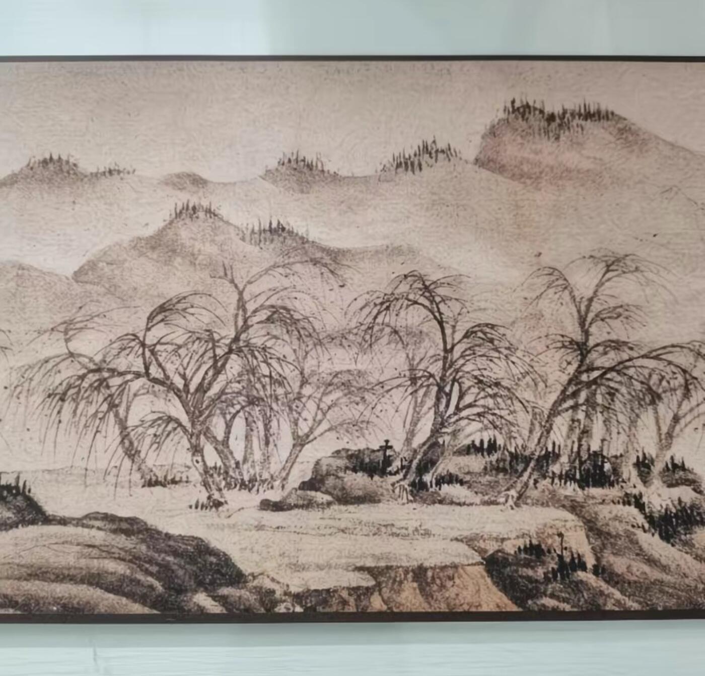  听雨轩  名家卷轴字画 唐寅唐伯虎金昌送别图手卷