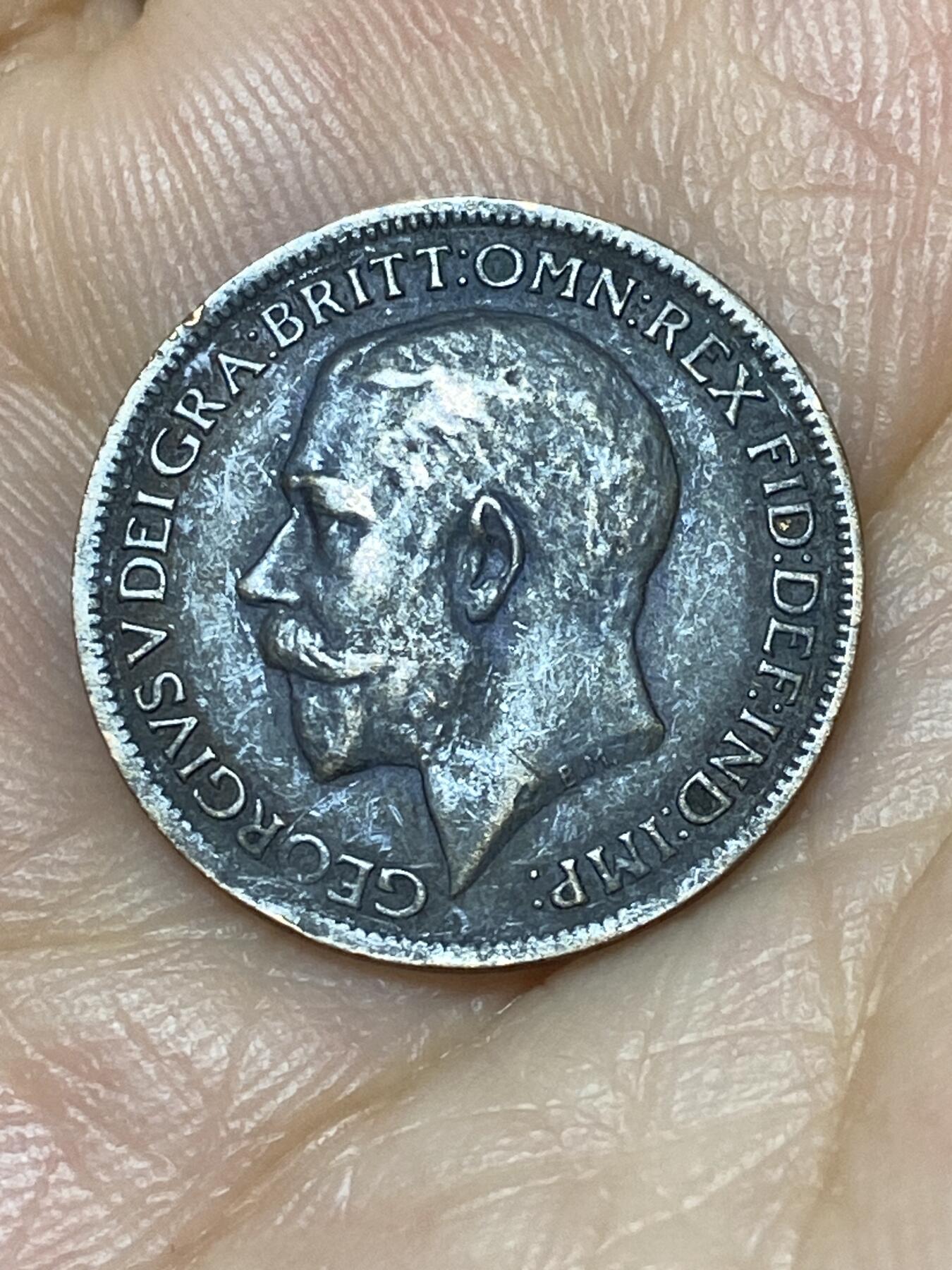 2025年第九十三场(总第一百一十九场）外国好品散币(免佣金) 英国🇬🇧1918年1法新(乔治五世第一版，关门年)