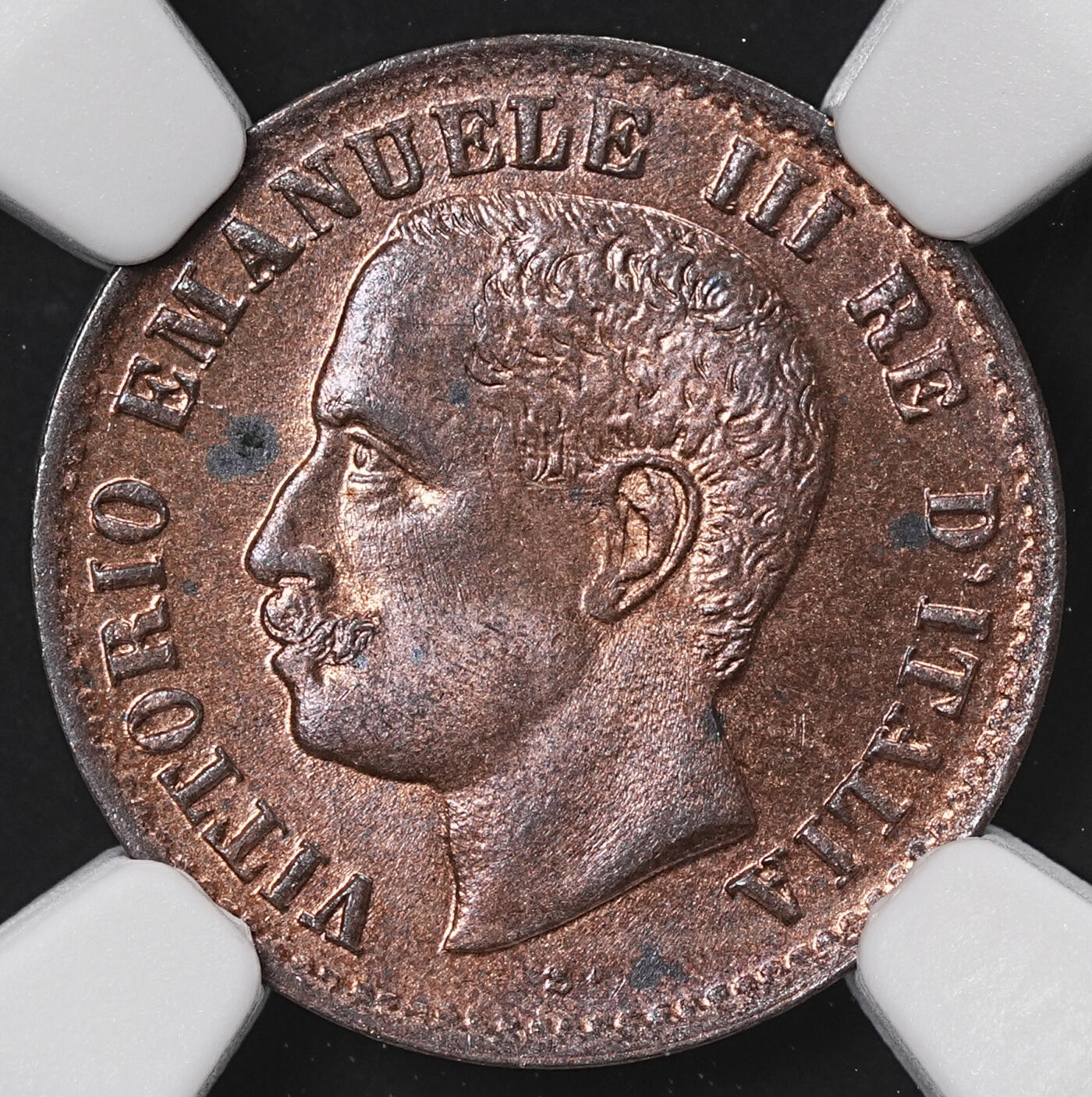 修遠堂世界钱币第八十五期 NGC MS64RB 1905年意大利1分铜币