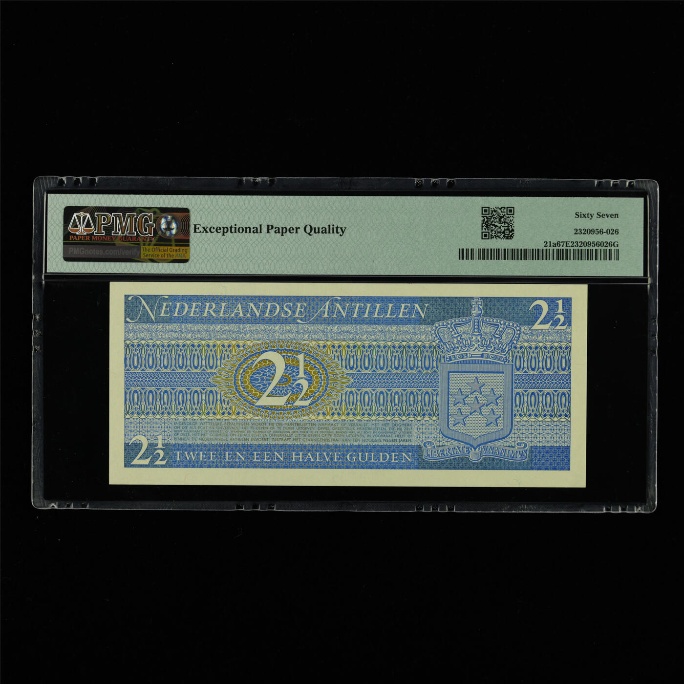 【亘邦集藏】第213期拍卖 1970年 荷属安的列斯群岛2.5古尔登 PMG 67EPQ D0519776