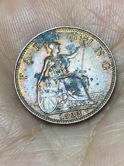 2025年第九十三场(总第一百一十九场）外国好品散币(免佣金) - 英国🇬🇧1933年1法新(乔治五世第三版)