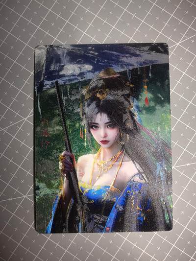 第十八场拍卖 结拍 9月20日晚21点 公益场 无佣金 无手续费 品控放大镜勿拍。卡牌出厂品质全部套膜不包厂瑕 禁止🚫小号抬价 部分卡牌设有底价 大家放心拍 点个关注哈 - 奇点卡牌《订制》雨霖铃粗闪