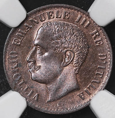 修遠堂世界钱币第八十五期 - NGC MS65RB 1904意大利1分铜币