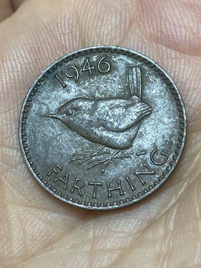 2025年第九十三场(总第一百一十九场）外国好品散币(免佣金) - 英国🇬🇧1946年1法新(乔治六世第一版)