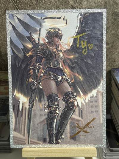 卡牌发烧友第十五期（收拍品，不寄存，23:10截拍，国潮卡牌专场） - 【亲签色纸】中果文创 鬼刀 女武神