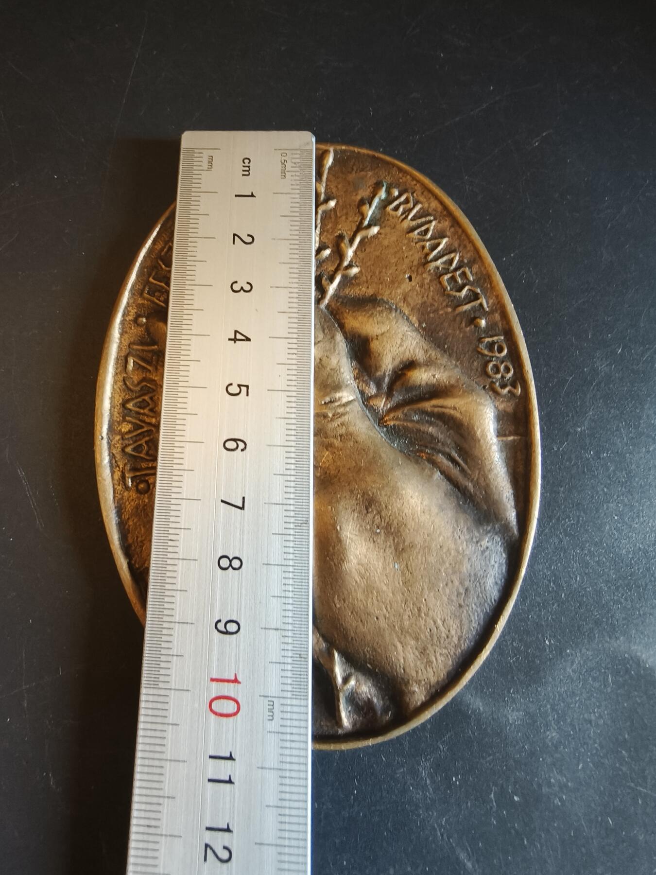 老王徽章第150期 匈牙利布达佩斯1983年春季艺术节大铜章       尺寸10.5×8cm     重量165.1g