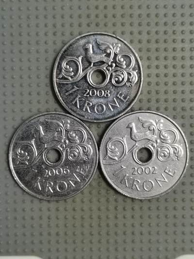 2025年第86场各国散币拍卖（总第86场） - 挪威1克朗3枚