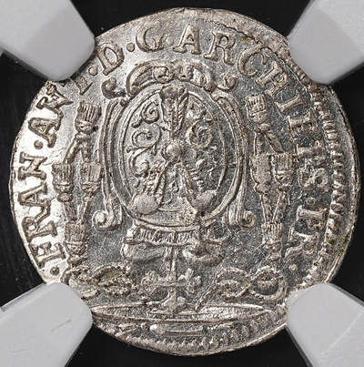 修遠堂世界钱币第八十五期 - NGC  MS 65 1713年萨尔茨堡主教区2克鲁泽银币 收藏级状态
