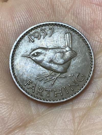 2025年第九十三场(总第一百一十九场）外国好品散币(免佣金) - 英国🇬🇧1937年1法新(乔治六世加冕年，第一版首发年)