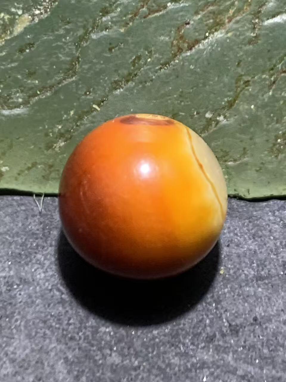 精美高玉化天眼纹缠丝玛瑙圆珠一颗，