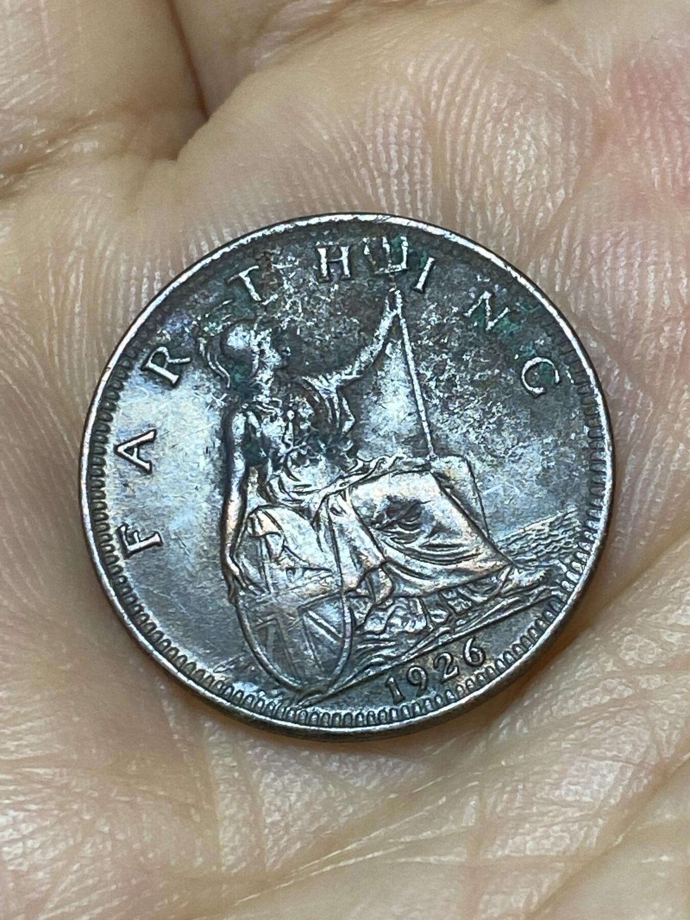 2025年第九十三场(总第一百一十九场）外国好品散币(免佣金) 英国🇬🇧1926年1法新(乔治五世第三版，首发年)