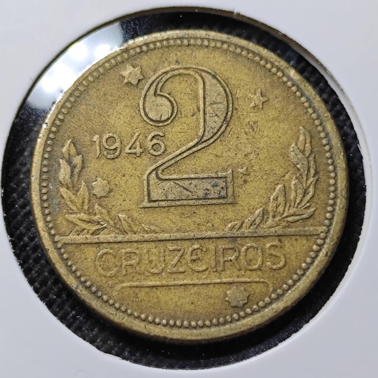 KK钱币收藏小铺 第341场 2月预留时间 周末发货 1946巴西2分 