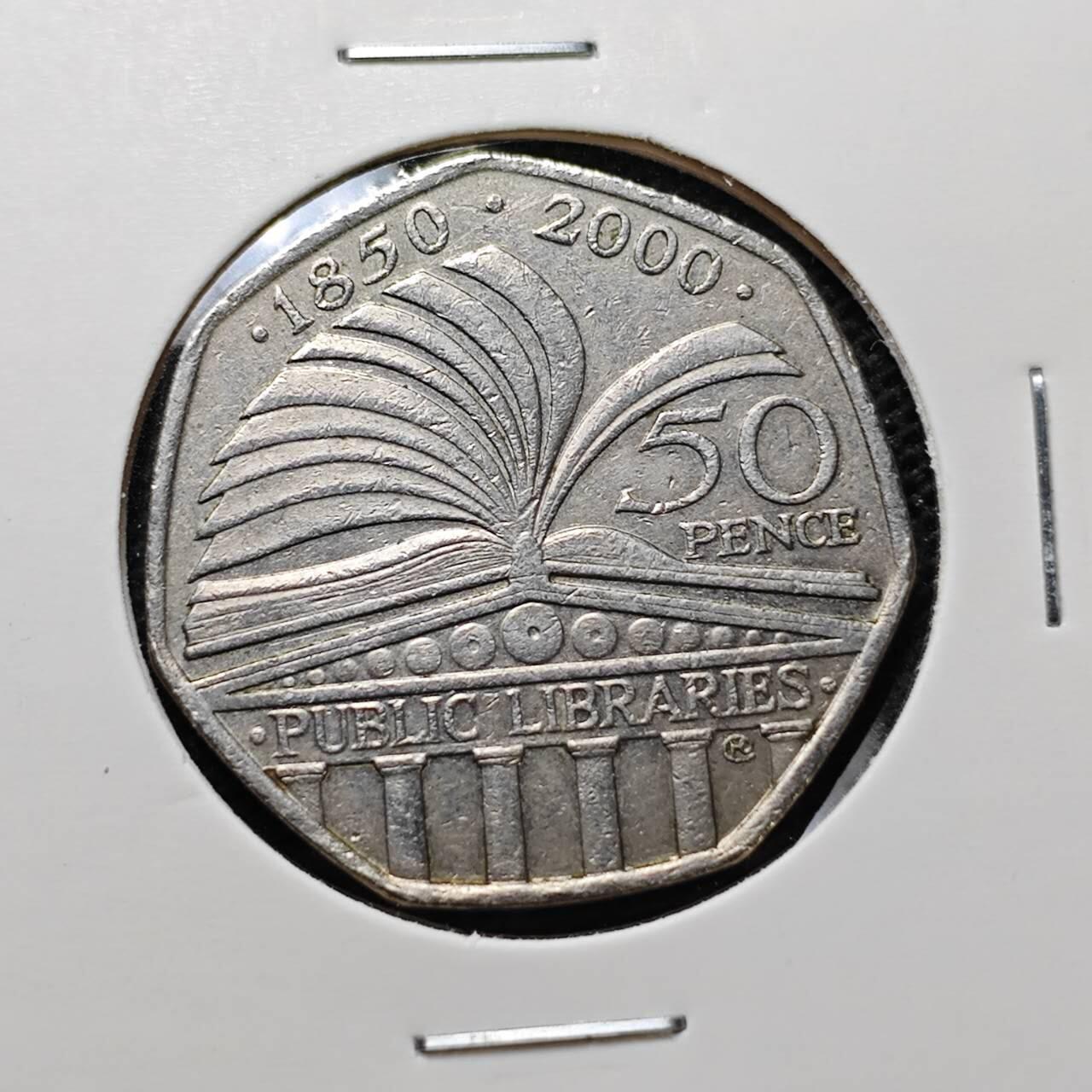 KK钱币收藏小铺 第342场 2月预留时间 周末发货 200年英国50便士 纪念币