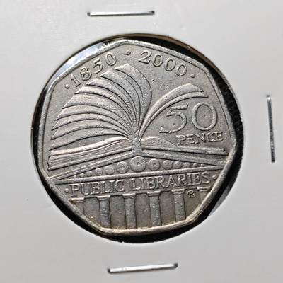 KK钱币收藏小铺 第342场 2月预留时间 周末发货 - 200年英国50便士 纪念币
