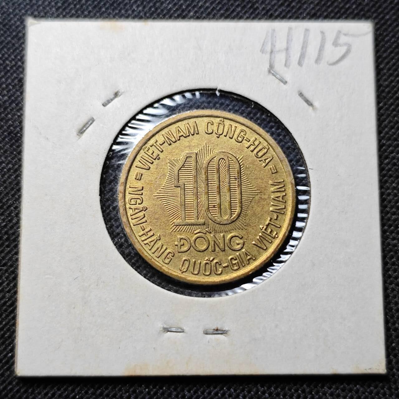 KK钱币收藏小铺 第341场 2月预留时间 周末发货 1974越南10盾 纪念币