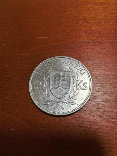 长老汇蛇年精选第四十八场拍卖 1944斯洛伐克独立5周年50克朗银币，16.5克700银