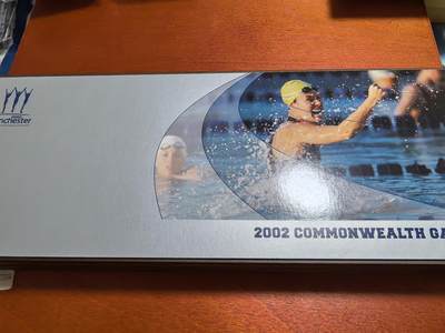 长老汇蛇年精选第四十八场拍卖 2002英国曼切斯特英联邦运动会4枚套装——英格兰+苏格兰+威尔士+北爱尔兰2英镑镀金加厚精制银币，盒证全