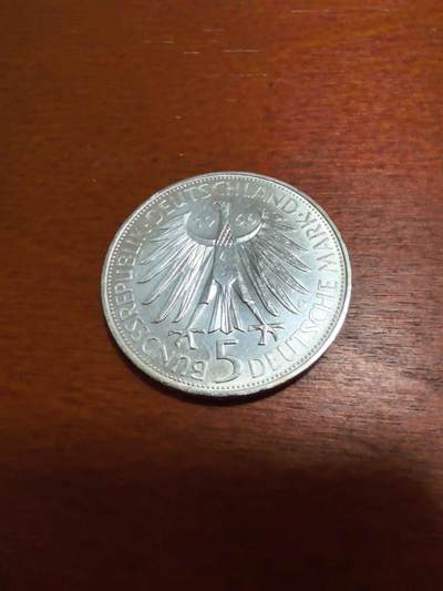 长老汇蛇年精选第四十八场拍卖 1966西德莱布尼茨逝世250周年5马克银币，11.2克625银