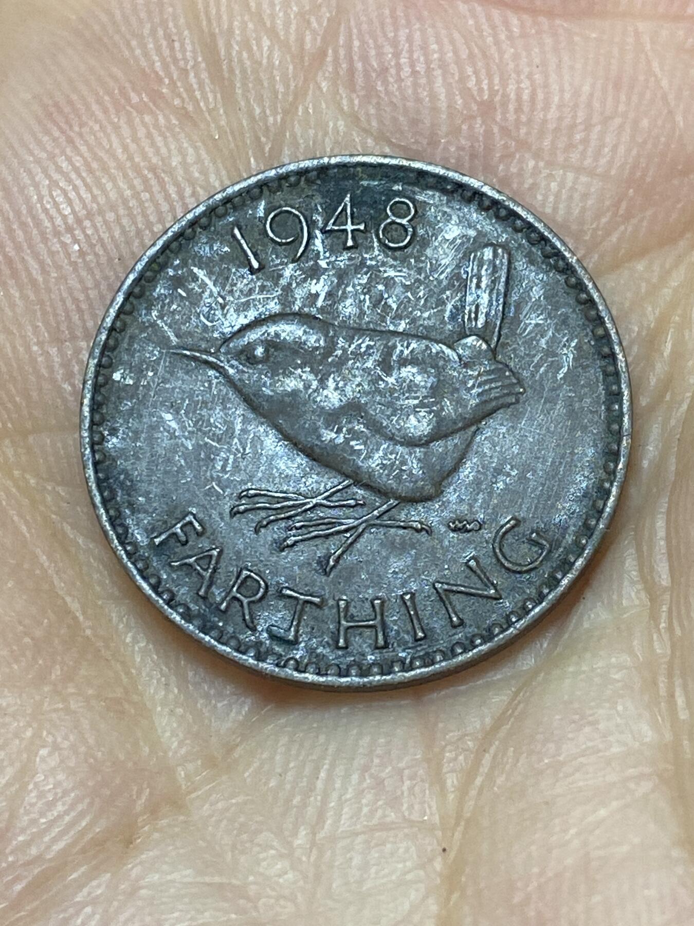 2025年第九十三场(总第一百一十九场）外国好品散币(免佣金) 英国🇬🇧1948年1法新(乔治六世第一版关门年)