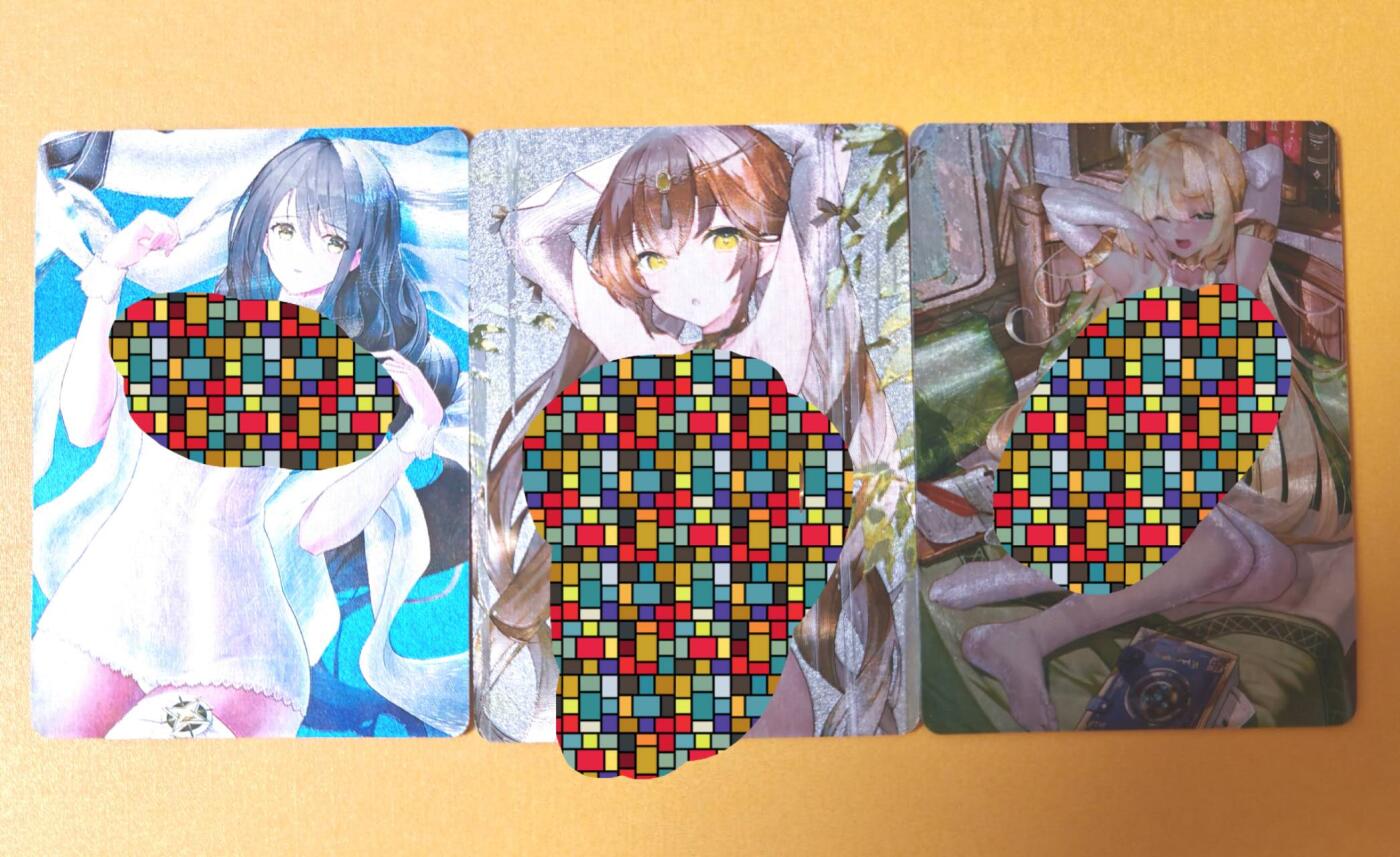 趣卡卡拍No.16期（无佣金免手续费，分享成交有奖） 【粗闪特卡】百里卡牌-艺术版粗闪3张