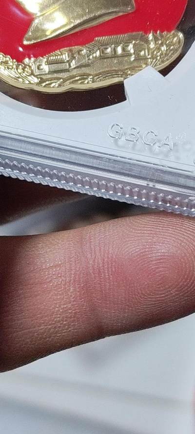 公博评级毛主席像章专场  公博评级毛主席像章—毛主席万岁，67高分，头像下方是伟人故居图案，图案精美