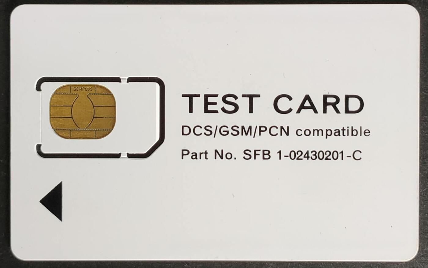 公藏第56期裸卡拍卖 手机测试卡（用于手机相关功能测试，具备DCS,GSM,PCN兼容性检测功能）一枚固芯卡。好品。