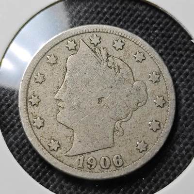 KK钱币收藏小铺 第341场 2月预留时间 周末发货 - 1906美国5美分 