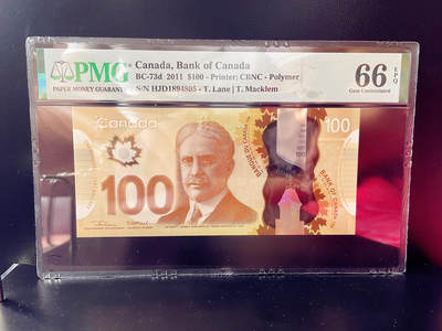 加拿大纸币  PMG66EPQ 加拿大 2011年100元 - 加拿大纸币  PMG66EPQ 加拿大 2011年100元