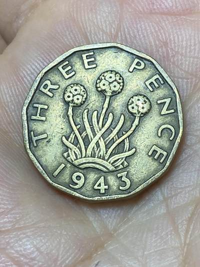 2025年第九十三场(总第一百一十九场）外国好品散币(免佣金) - 英国🇬🇧1943年3便士(乔治六世第一版)