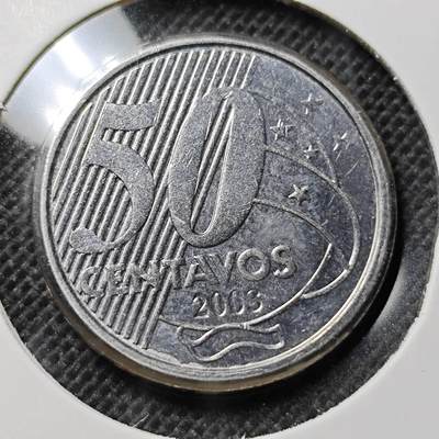 KK钱币收藏小铺 第341场 2月预留时间 周末发货 - 2003巴西50分 