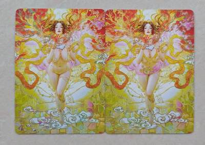 花开卡拍第39期（9月21号周日截拍，品控勿拍!!!拍品不寄存，运费5元，自制卡难免瑕疵，可能存在轻微撞角爆边等出厂瑕疵，品控介意勿拍！） - 焱卡 人间传 太虚幻境尤三姐 幻彩
