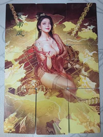 花开卡拍第39期（9月21号周日截拍，品控勿拍!!!拍品不寄存，运费5元，自制卡难免瑕疵，可能存在轻微撞角爆边等出厂瑕疵，品控介意勿拍！） - 燎原 焱卡文化 人间传 贾南风 九拼