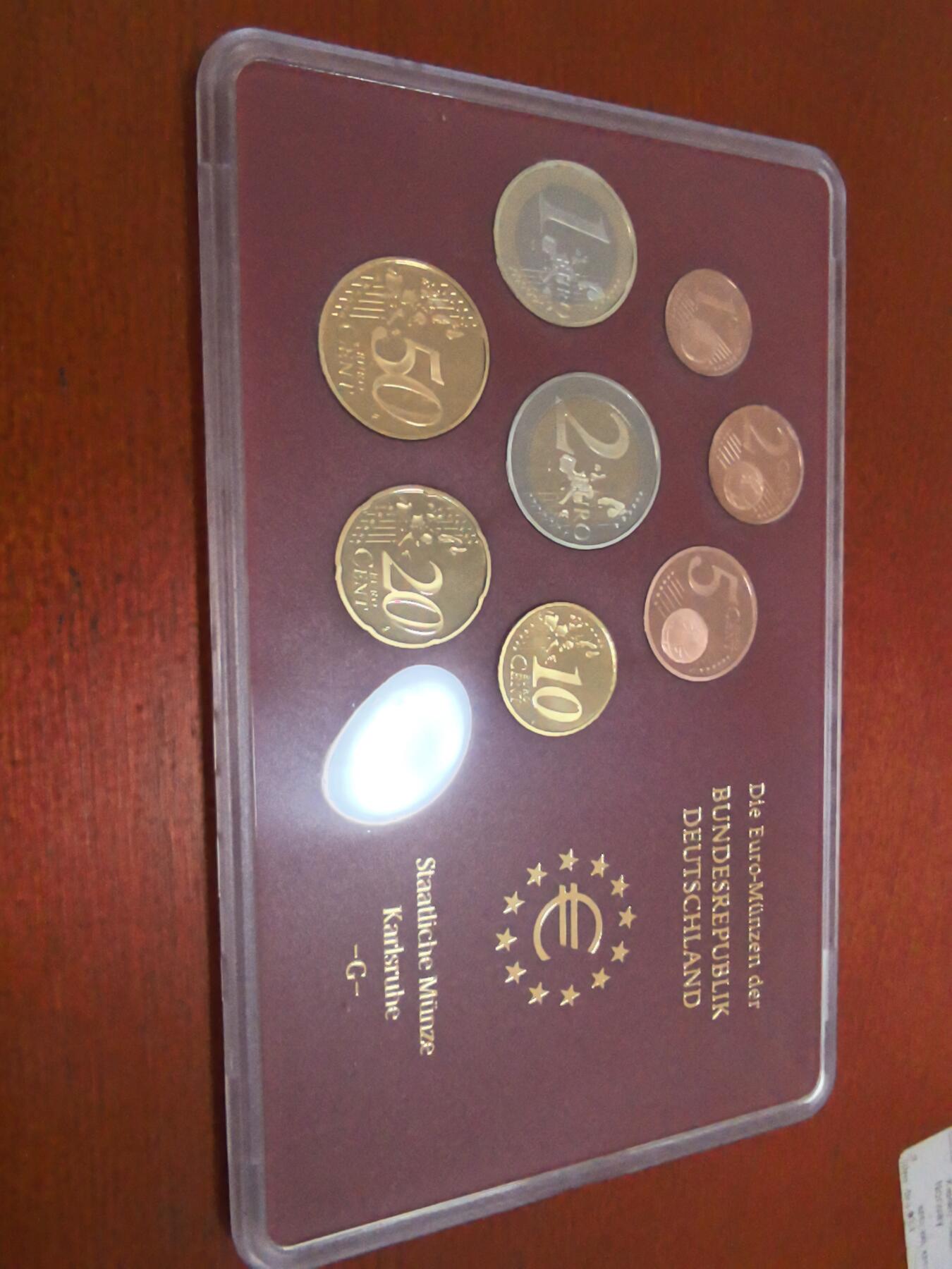 长老汇蛇年精选第四十九场拍卖 2005G德国8枚精制套币，面值3.88欧元，原厂外纸（2）