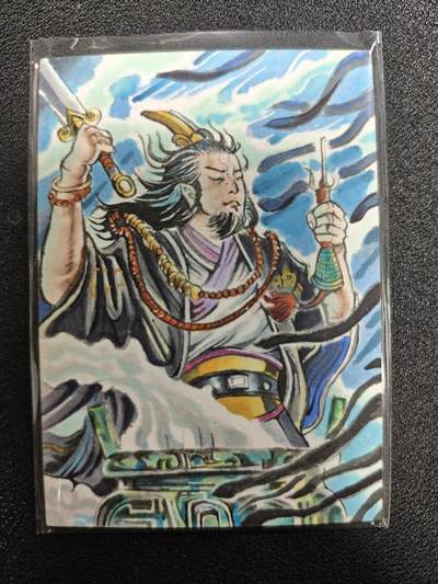 天玑星卡拍第124期《9.22周一截拍》持续收拍收评中 满赠卡需备注 - 【手绘卡】超凡 执笔画意 粮草 1of1 手绘卡