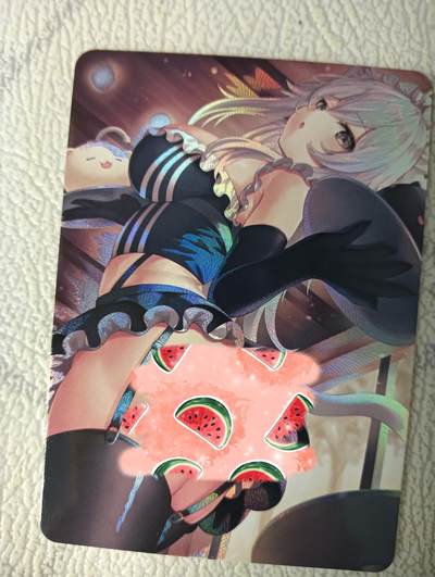 花开卡拍第39期（9月21号周日截拍，品控勿拍!!!拍品不寄存，运费5元，自制卡难免瑕疵，可能存在轻微撞角爆边等出厂瑕疵，品控介意勿拍！） - 足欲系列  女仆服务生 彩闪