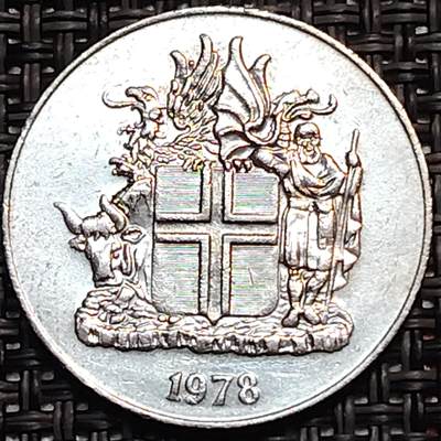 布加迪🐬～世界钱币(上海)🌾第 244 期 /  各国套币和散币 - 冰岛🇮🇸 1978年 10克朗