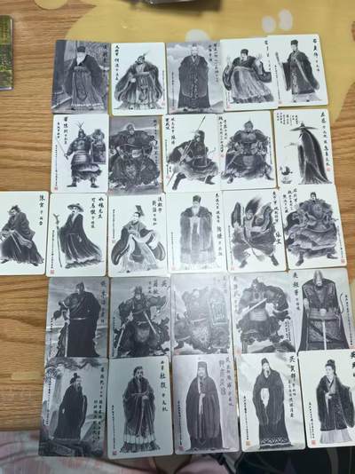 夜之极第三十一期 （9月20日周六晚9点截拍，欢迎竞拍） - 2023年 可可瑞听 权迎东 三国英雄谱第一弹 26张黑白素描复刻 非常精美张张带膜