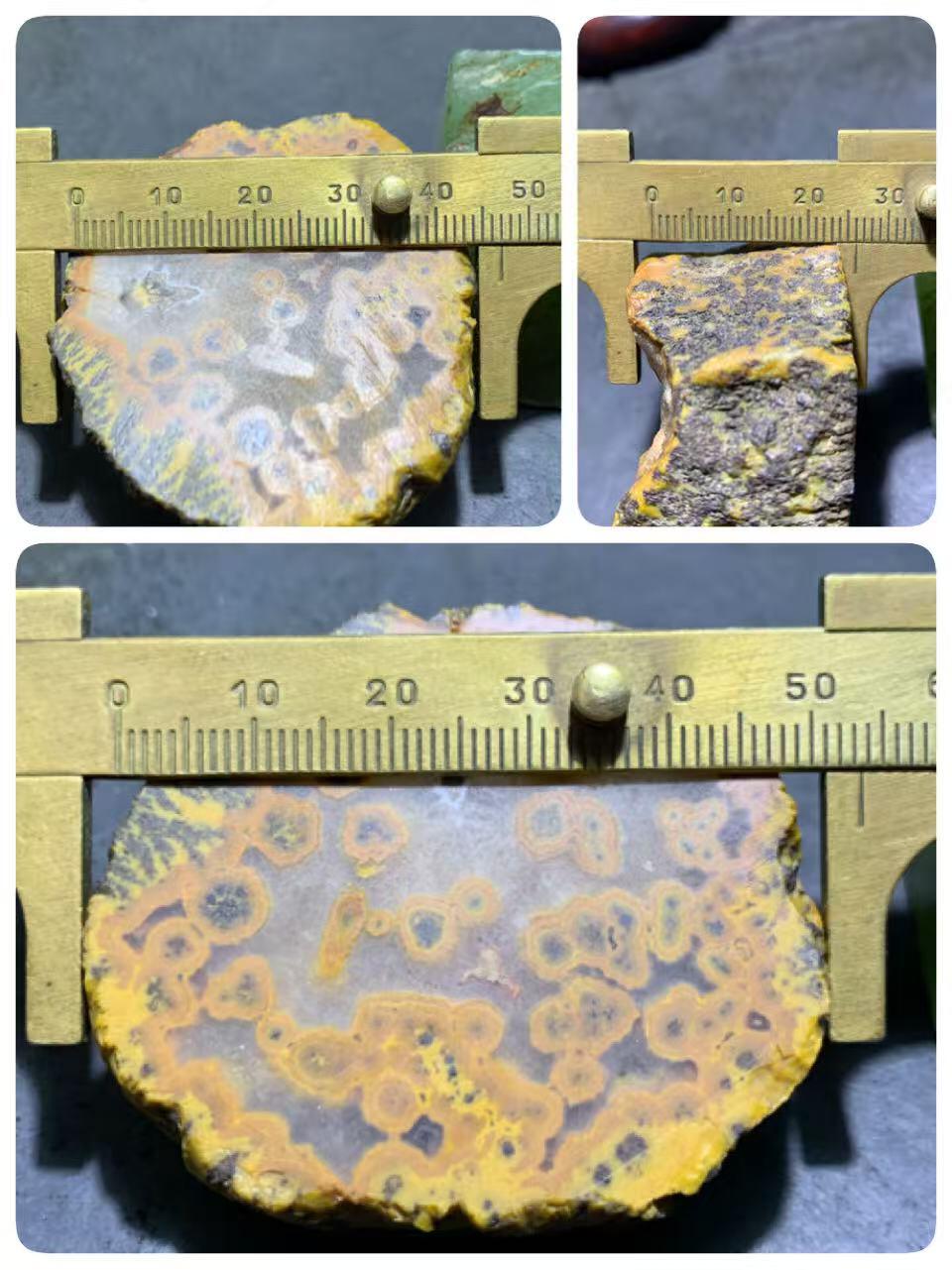 精美冰飘鸡油黄原皮开窗料战国红玛瑙原石摆件（把件）一个，