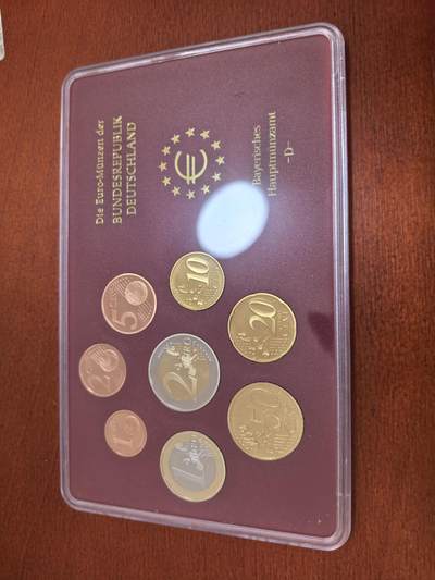长老汇蛇年精选第四十九场拍卖 - 2004D德国欧元8枚精制套装，含外纸（2）