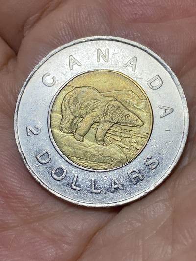 2025年第九十三场(总第一百一十九场）外国好品散币(免佣金) - 加拿大🇨🇦1996年2元(伊丽莎白二世中年高冠，第一版首发年)