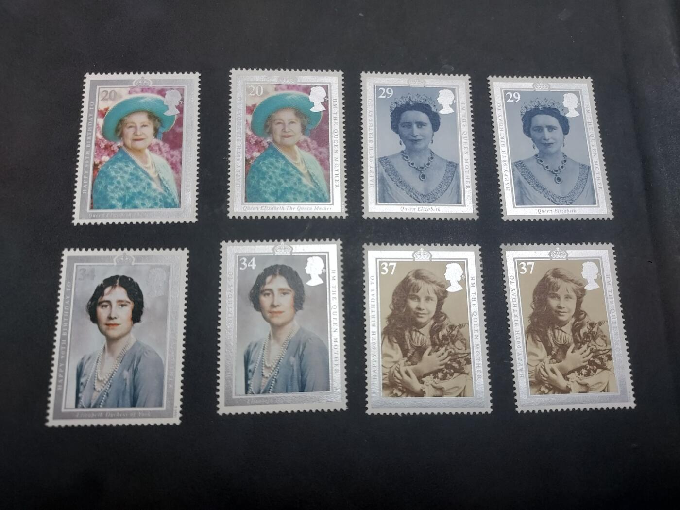 博彦收藏  10月13日 8点 邮票专场 英国 女皇纪念票2套 全品