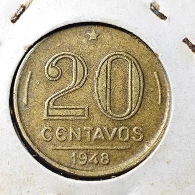 KK钱币收藏小铺 第342场 2月预留时间 周末发货 -  1948巴西20分