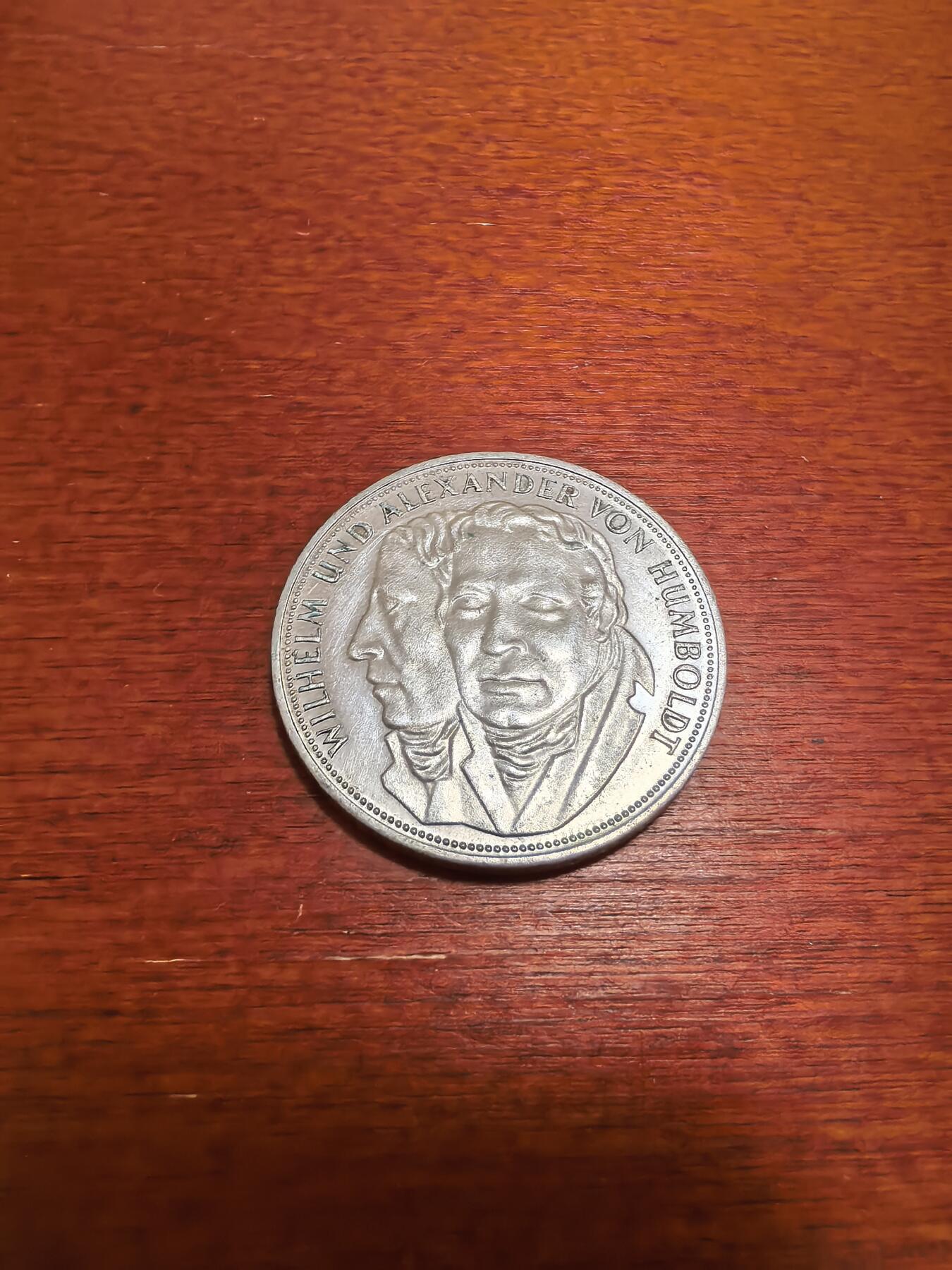 长老汇蛇年精选第四十九场拍卖 1967西德洪堡特兄弟5马克银币
